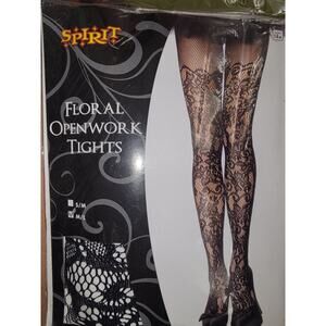 Floral Openwork Tights